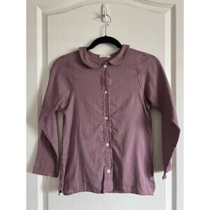 Mabo Purple Mauve Collared Button Up for Kids Girl’s 10-11 Years NWT